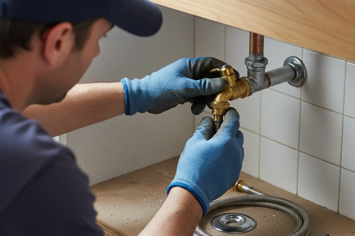 Shutoff valve and fitting work during Faucet and Fixture Repair in Terrace Park
